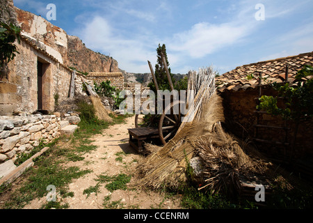 Scurati grottes, Grotte di Scurati, Trapani, Sicile, Italie, Europe Banque D'Images