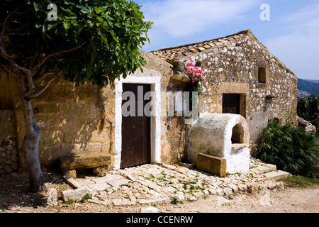 Scurati grottes, Grotte di Scurati, Trapani, Sicile, Italie, Europe Banque D'Images