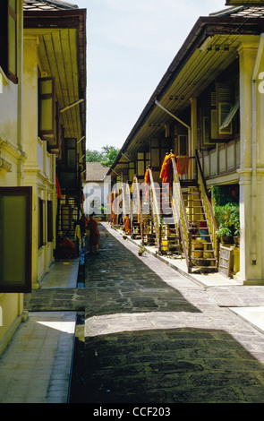 Des moines bouddhistes à Bangkok, Thaïlande Banque D'Images