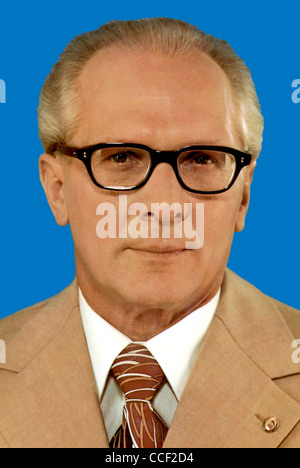 Erich Honecker * 25.08.1912 - 29.05.1994 : Secrétaire Général du SED et président du conseil d'Etat de la RDA 1971 - 1989. Banque D'Images