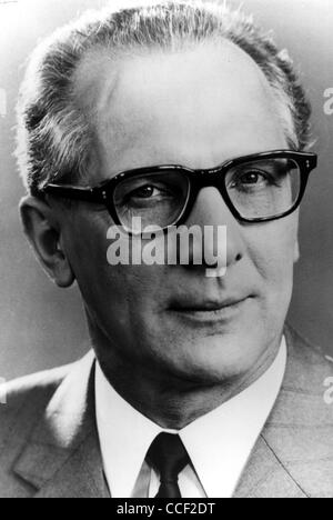 Erich Honecker * 25.08.1912 - 29.05.1994 : Secrétaire Général du SED et président du conseil d'Etat de la RDA 1971 - 1989. Banque D'Images