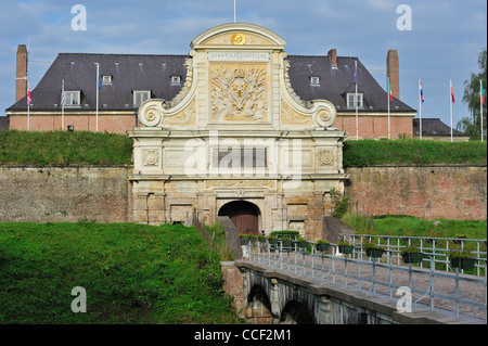 Porte d'entrée de la Citadelle de Vauban à Lille, France Banque D'Images