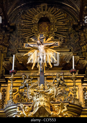 Intérieur de l'église à Guimarães, Portugal Banque D'Images