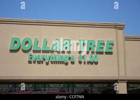 Dollar Tree Store situé à Tyler, Texas Banque D'Images