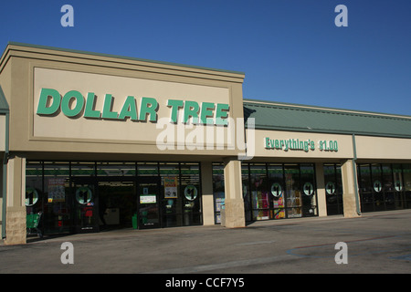 Dollar Tree Store situé à Tyler, Texas Banque D'Images