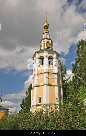 La Russie, Ouglitch, Cathédrale Orthodoxe Russe de la résurrection clocher (1730) Banque D'Images