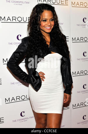 Dec 30, 2010 - Las Vegas, Nevada, États-Unis - Actrice Christina Milian arrive à l'ouverture du chapiteau discothèque à l'ambiance cosmopolite de Las Vegas le 30 décembre 2010 à Las Vegas, Nevada. (Crédit Image : © David Becker/ZUMAPRESS.com) Banque D'Images