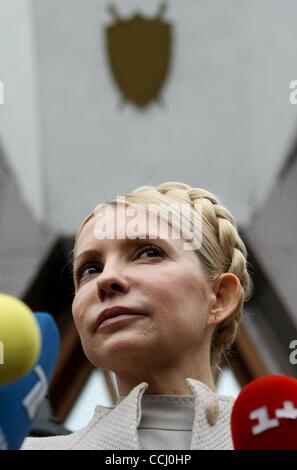 Septembre 01, 2011 - Kiev, Ukraine - Un juge a refusé de libérer sous caution pour l'ancien premier ministre et chef du parti Batkivschina d'opposition Ioulia Timochenko, qui est en détention préventive depuis début août. Mme Timochenko la corruption du procès doit reprendre jeudi en Ukraine. Fichier : Dec 22, 2010 - Banque D'Images