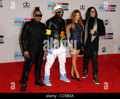 Le 21 novembre 2010 - Los Angeles, Californie, États-Unis - Black Eyed Peas participant à la 2010 American Music Awards Red Carpet arrivants tenue au Nokia Theatre de Los Angeles, Californie Le 21 novembre 2010. 2010.K66844(LONG DROIT Crédit : Â© D. Long/Globe Photos/ZUMAPRESS.com) Banque D'Images