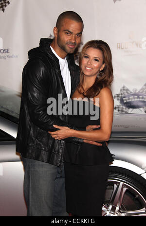 Eva Longoria Parker et Tony Parker arrive pour le rassemblement pour les enfants atteints du cancer à l'hôtel Roosevelt. (Crédit Image : © Lisa O'Connor/ZUMApress.com) Banque D'Images