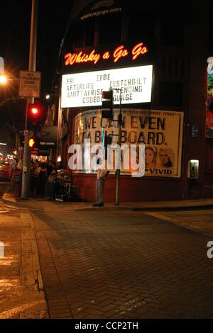 Le 26 septembre, 2004 - New York, New York, États-Unis - Los Angeles, Ca. Sunset Blvd. et Ryan Tedr et sa bande jouer la République 8/27/04 ROXY ( ). - 2004.K58768B Ltée(Image Crédit : Â© Bruce Cotler/Photos/ZUMAPRESS.com) Globe Banque D'Images