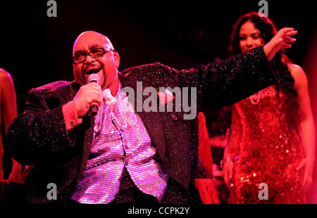 SOLOMON BURKE (Mar. 21, 1940 - Octobre 10, 2010) était un Grammy Award-winning singer/songwriter et pionnier de l'évangile, soul, rock et R&B musique. Il est mort sur un vol de Los Angeles à Amsterdam où il a été d'effectuer un concert. Sur la photo : Sep 04, 2010 - Seattle, Washington, États-Unis - Grammy award winner Banque D'Images