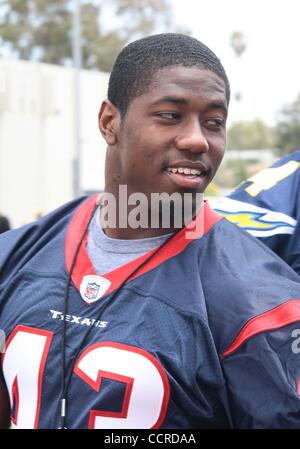 23 mai 2010 - Los Angeles, Californie, États-Unis - 23 mai 2010 Santa Monica, Californie - Ben Tate. Joueurs de la NFL de Ligue 1 Football drapeau tournoi organisé à Santa Monica High School. K65071TL(Image Crédit : Â©/TLeopold ZUMApress.com)/Photos Globe Banque D'Images