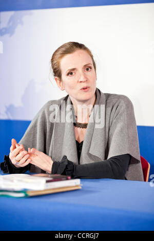 Economie numérique du secrétaire d'État Nathalie KOSCIUSKO - Morizet donne un ocnference de presse pendant la réunion du Conseil des télécommunications de l'UE au siège à Bruxelles, Belgique le 2010-05-31 par Wiktor Dabkowski Banque D'Images