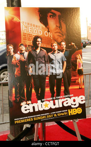 28 juin 2004 - Hollywood, Californie, États-Unis - K37978EG.ENTOURAGE LOS ANGELES PREMIERE DE LA NOUVELLE SÉRIE HBO À AVALON, Hollywood, Californie.06/28/2004. /E.G.I./ 2004.AFFICHE.(Image Crédit : Â© Ed Geller/Globe Photos/ZUMAPRESS.com) Banque D'Images