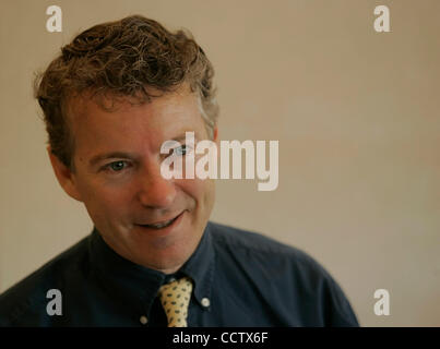 Sénat républicain RAND Paul parle de candidats partisans à Shearer's Buffet. Paul est l'actuel meneur pour le GOP mise en candidature. Banque D'Images