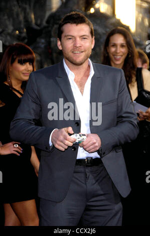 31 mars 2010 - Hollywood, California, United States - Sam Worthington lors de la première du nouveau film de la Warner Bros Pictures LE CHOC DES TITANS, tenue à Grauman's Chinese Theatre, le 31 mars 2010, à Los Angeles.. 2010.K64556MGE.(Image Crédit : Â© Michael Germana/Globe Photos/ZUMApress.c Banque D'Images