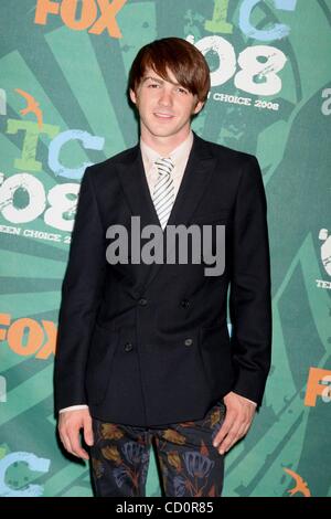 3 août 2008 - Hollywood, Californie, États-Unis - J13558CHW.''Teen Choice 2008'' PRÉSENTÉE PAR FOX - SALLE DE PRESSE .GIBSON AMPHITHEATRE, Universal Hollywood, CA .08/03/08.DRAKE BELL (crédit Image : Â© Clinton Wallace/Globe Photos/ZUMAPRESS.com) Banque D'Images