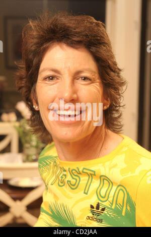 Mar 07, 2008 - LosAltos, Californie, USA - Fichier : 13 mars 2007. JULI INKSTER, joueur de la LPGA 46, détend son à Los Altos, CA page d'accueil. (Crédit Image : © Martin Klimek/ZUMA Press) Banque D'Images