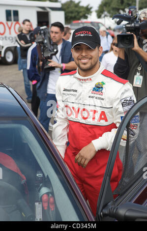 L'Acteur Wilmer Valderrama, mieux connu pour le rôle de Fez dans la sitcom FOX que '70s Show et hôte de la MTV Yo Momma. En 2008 Toyota Pro/Celebrity Race Appuyer sur Day Banque D'Images