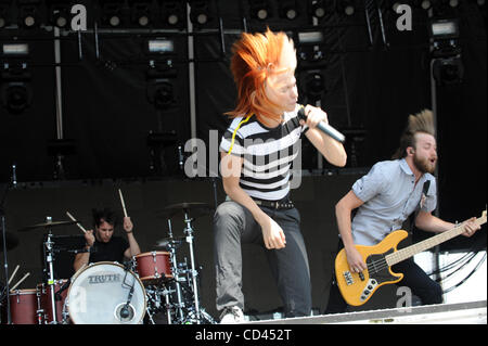 Aug 10, 2008 - Baltimore, Maryland, Etats-Unis - la chanteuse Hayley Williams de Paramore il se produit dans le cadre de la 2008 Virgin Mobile Music Festival, qui se déroule à la Pimlico Race Course. Les deux jours du festival permettra d'attirer plus de 40 000 fans de musique à voir une variété de lois musicales sur 3 différents Banque D'Images