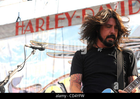 Oct 26, 2008-Pomona, Californie, USA-musicien DAVID GROHL des Foo Fighters à Love Ride 25, Pomona Fairgrounds. (Crédit IMage : cr Scott Mitchell) Banque D'Images