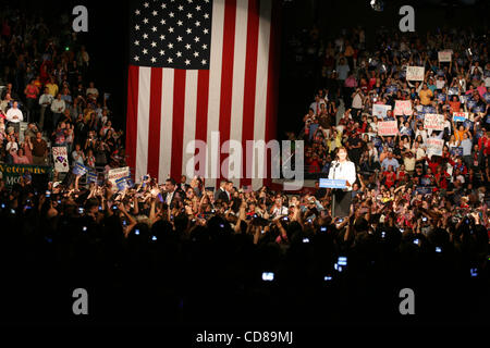 Oct 07, 2008 - Pensacola, Floride, USA - Sarah Palin ralliant à Pensacola, en Floride. (Crédit Image : © Shane Babin/ZUMA Press) Banque D'Images