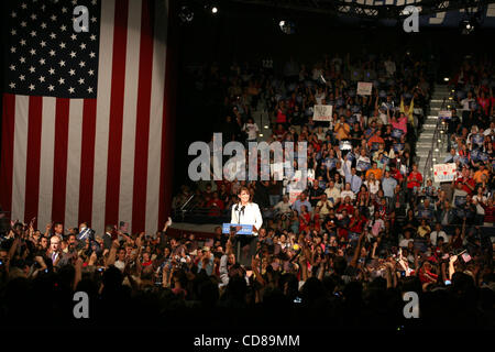 Oct 07, 2008 - Pensacola, Floride, USA - Sarah Palin ralliant à Pensacola, en Floride. (Crédit Image : © Shane Babin/ZUMA Press) Banque D'Images