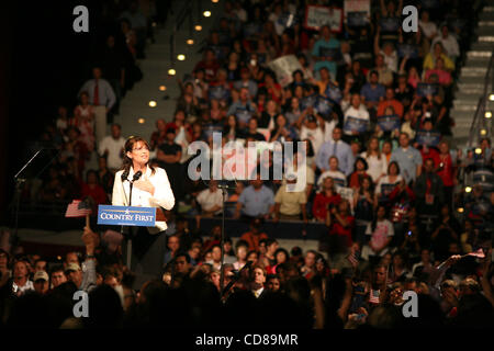 Oct 07, 2008 - Pensacola, Floride, USA - Sarah Palin ralliant à Pensacola, en Floride. (Crédit Image : © Shane Babin/ZUMA Press) Banque D'Images