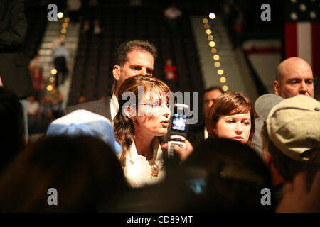 Oct 07, 2008 - Pensacola, Floride, USA - Sarah Palin ralliant à Pensacola, en Floride. (Crédit Image : © Shane Babin/ZUMA Press) Banque D'Images