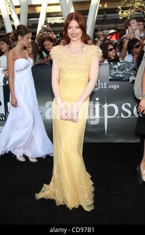 24 juin 2010 - Los Angeles, Californie, États-Unis - 24 juin 2010 - Los Angeles, Californie, USA - Acteur Bryce Dallas Howard arrivant à la "Twilight Saga Eclipse' Los Angeles Premiere tenue au Théâtre Nokia à la vivre. (Crédit Image : © Lisa O'Connor/ZUMApress.com) Banque D'Images