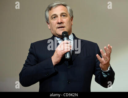 14 juillet 2010 - Bruxelles, BXL, Belgique - Italien Antonio Tajani, le vice-président de la Commission européenne lors de 'Rome en plein cœur de l'avenir" événement visant à faire connaître la ville de Rome en tant que capitale du tourisme international à Bruxelles, Belgique le 2010-07-14 par Wiktor Dabkowski (Crédit Banque D'Images