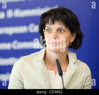 Juillet 19, 2010 - Bruxelles, BXL, Belgique - la présidente suisse Doris Leuthard tient conférence de presse à Bruxelles, Belgique le 2010-07-19 par Wiktor Dabkowski (crédit Image : © Wiktor Dabkowski/ZUMApress.com) Banque D'Images