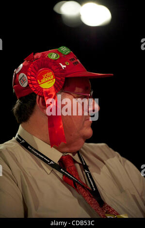 Sep 27, 2010 - Manchester, Angleterre, Royaume-Uni - le conseiller TOM WRIGHT assiste à la Conférence d'automne du travail à Manchester. (Crédit Image : Banque D'Images