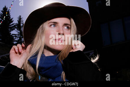 21 janvier 2011 - Park City, Utah, États-Unis - Actrice BRIT MARLING du film "une autre terre" au cours de l'édition 2011 du Sundance Film Festival, qui se déroule au 30 janvier. Sundance est le plus grand festival du cinéma indépendant aux Etats-Unis, qui a lieu chaque année depuis 1978 à Park City, c'est le premier ministre de la vitrine des nouveaux wor Banque D'Images