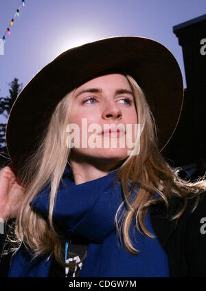 21 janvier 2011 - Park City, Utah, États-Unis - Actrice BRIT MARLING du film "une autre terre" au cours de l'édition 2011 du Sundance Film Festival, qui se déroule au 30 janvier. Sundance est le plus grand festival du cinéma indépendant aux Etats-Unis, qui a lieu chaque année depuis 1978 à Park City, c'est le premier ministre de la vitrine des nouveaux wor Banque D'Images