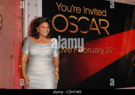 25 janvier 2011 - Hollywood, Californie, États-Unis - Mo'Nique pendant l'annonce des nominations pour la 83e cérémonie des Oscars, qui a eu lieu à l'Academy of Motion Picture Arts and Sciences, le 25 janvier 2011, à Beverly Hills, en Californie.. K67041MGE(Image Crédit : Â© Michael Germana/Globe Photos/ZUMAPRESS.com) Banque D'Images