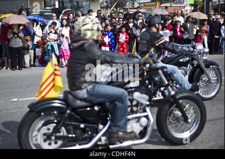 05 février, 2011 - Westminster, Californie, États-Unis - Les membres de la Club de motards porc V participer à la parade de Tet sur Bolsa Avenue à Little Saigon. (Crédit Image : © Jakob Berr/ZUMAPRESS.com) Banque D'Images