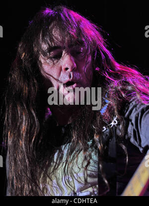 Le groupe de heavy metal anglais Iron Maiden en live à Moscou. Banque D'Images