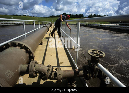 14 février 2011 - Auburn, AL, USA - usine de traitement des eaux usées, Auburn Alabama (crédit Image : © Robin Nelson/ZUMAPRESS.com) Banque D'Images