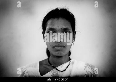 27 février 2011 - Pandharkawada, Maharashtra, Inde - Le suicide des agriculteurs, Veuve RATNA MALA, 32 ans, Village de mangi. (Crédit Image : par © Michael Francis McElroy/zReportage.com/ZUMA) Banque D'Images