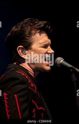 CHRIS ISAAK performing live au Trak Lounge Bar Melbourne, Australie. Banque D'Images