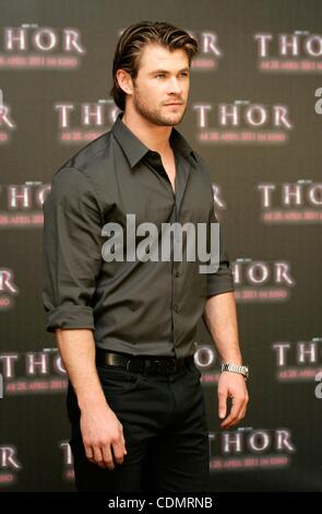 Avril 13, 2011 - Hollywood, Californie, États-Unis - Chris Hemsworth Thor au photocall.Munich, Allemagne Le 13 avril 2011.(Image Crédit : Â© Roger Harvey/Photos/ZUMAPRESS.com) Globe Banque D'Images