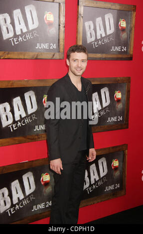 Le 20 juin 2011 - New York, New York, États-Unis - l'acteur et chanteur JUSTIN TIMBERLAKE assiste à la première mondiale de 'Bad Teacher' tenu à la Ziegfeld Theatre. (Crédit Image : © Kaszerman ZUMAPRESS.com)/Nancy Banque D'Images