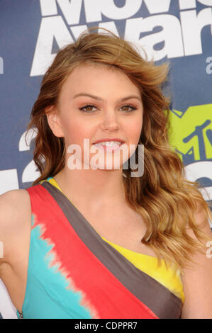 5 juin 2011 - Los Angeles, Californie, États-Unis - Aimee Teegarden participant à la 2011 MTV Movie Awards arrivants tenue à Universal Studios à Universal City, Californie Le 6/5/11. Crédit Image : 2011(© D. Long/Globe Photos/ZUMAPRESS.com) Banque D'Images