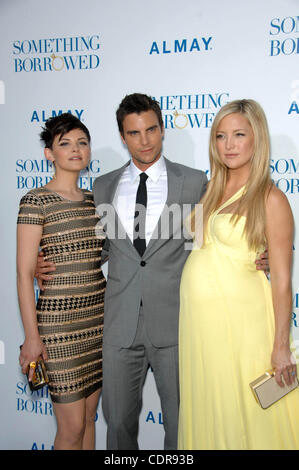 3 mai 2011 - Hollywood, Californie, États-Unis - Ginnifer Goodwin, Colin Egglesfield et Kate Hudson lors de la première du nouveau film de la Warner Bros Pictures quelque chose d'emprunté, tenue au Grauman's Chinese Theatre, le 3 mai 2011, à Los Angeles... Crédit Image : 2011(Â© Michael Germana/Globe Photos/ Banque D'Images