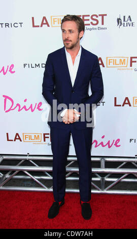 17 juin 2011 - Los Angeles, Californie, États-Unis - Ryan Gosling.La première mondiale du Film de ''DRIVE'' qui s'est tenue au Regal Cinemas, Los Angeles, CA. 17 juin 2011.-(L'image Crédit : Â©/TLeopold ZUMAPRESS.com)/Photos Globe Banque D'Images