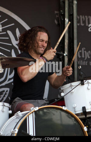 24 mai 2011 - Columbus, Ohio, États-Unis - Egypt Central batteur Blake Allison au rocher sur la plage au stade de l'équipage, Columbus, Ohio. (Crédit Image : © Scott Stuart/ZUMAPRESS.com) Southcreek/mondial Banque D'Images