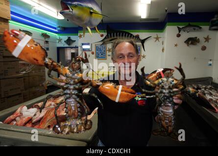 16 septembre 2011 - Los Angeles, Californie, États-Unis - Tommy Amalfitano, propriétaire de restaurant Fish Market à San Pedro. (Crédit Image : © Chiu/ZUMAPRESS.com) Ringo Banque D'Images