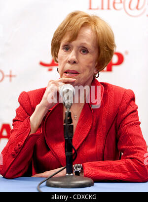 22 septembre 2011 - Los Angeles, Californie, USA - Carol Burnett parle à la presse à l'AARP 2011 Convention au Los Angeles Convention Center. Banque D'Images